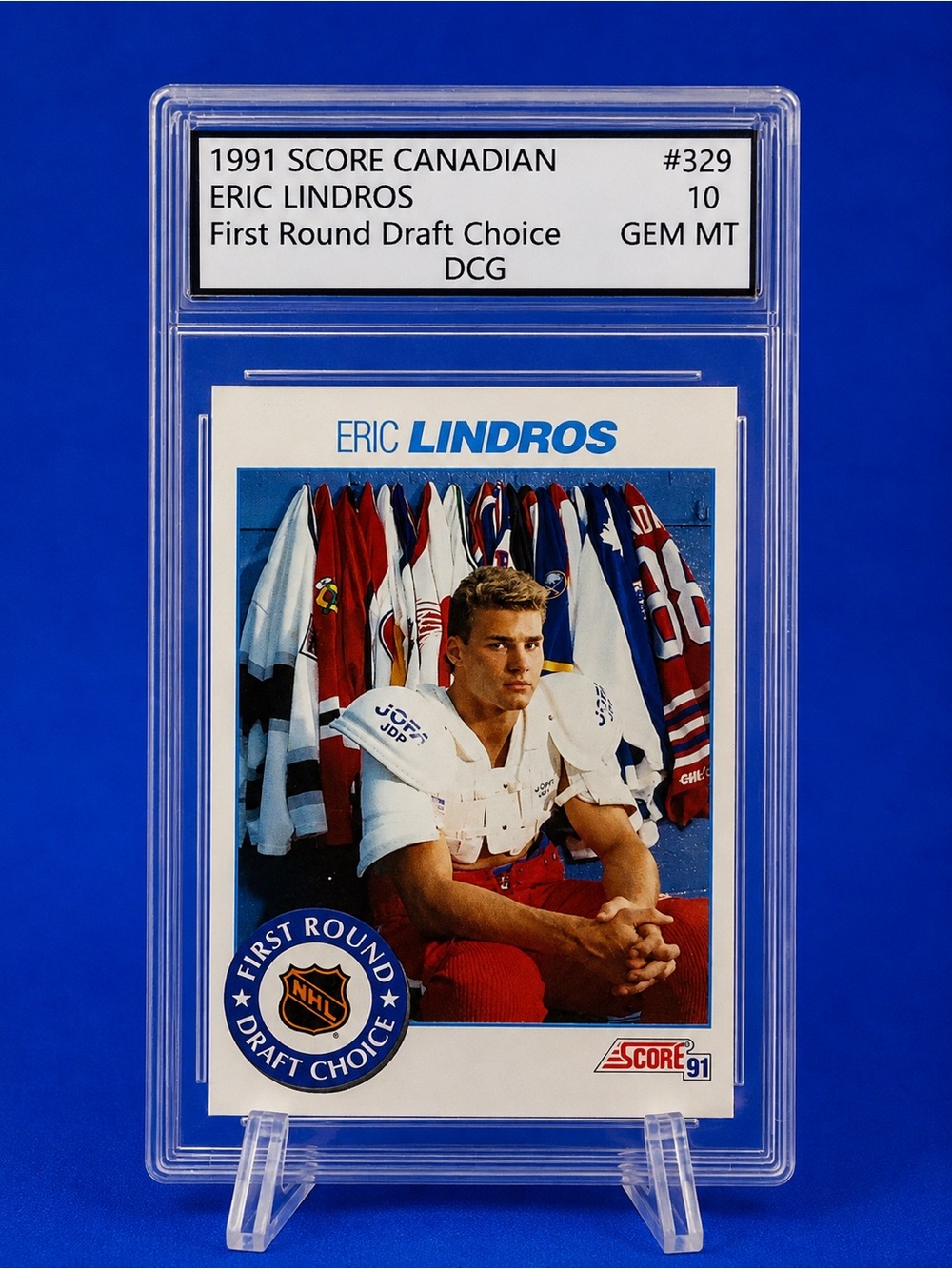 Eric Lindros 1991 Hockey Trading Card - Rookie Card